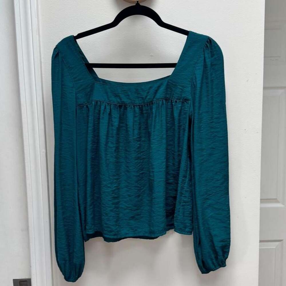 Abercrombie & Fitch Women's Green and Blue Blouse